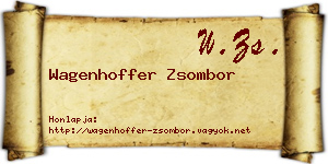 Wagenhoffer Zsombor névjegykártya